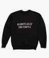 Black Habitually Truthful pullover flat